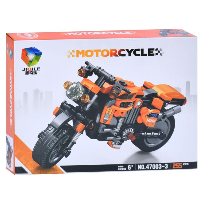Дитячий конструктор "Мотоцикл" 47003-3, 255 елементів