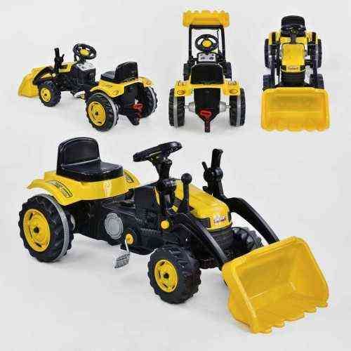 Веломобіль екскаватор педальний з ковшем (07-315) Жовтий