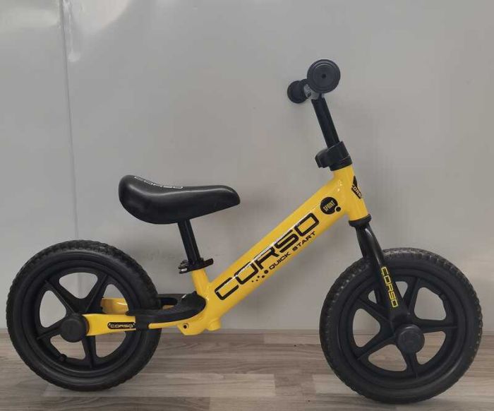 Велобіг "CORSO SPRINT" JR-82566 (1) сталева рама, колесо 12" EVA (ПІНА), підставка для ніг, в коробці