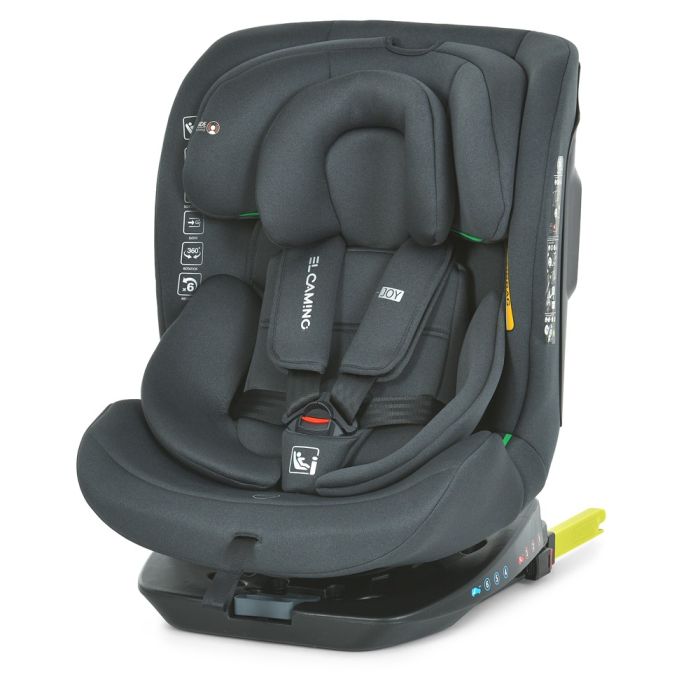 Дитяче Автокрісло El Camino i-JOY (ME 1205 Antracite) i-SIZE R129, зріст дит.40-150см, isofix