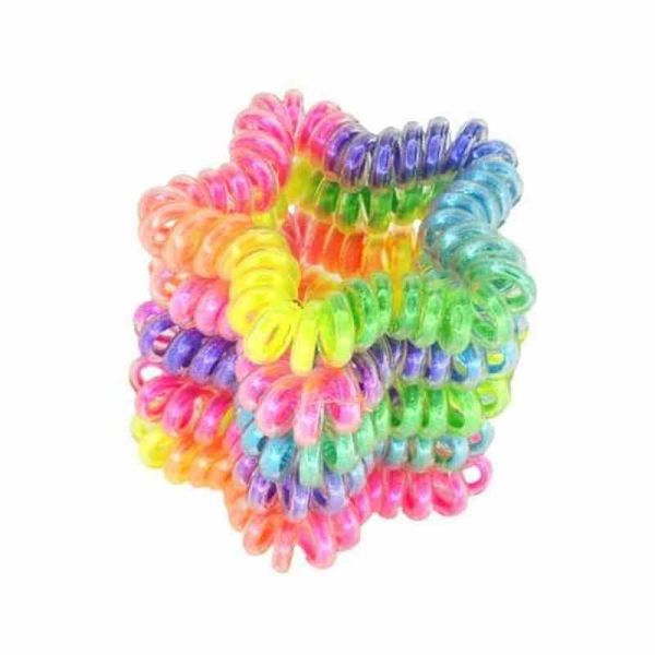 Резинка-пружинка для волосся "Зірочка" 0308-865, 10 штук 