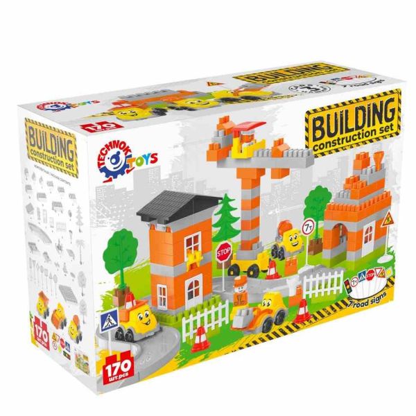 Ігровий набір конструктор 9994TXK 170 деталей та 3 машинки 