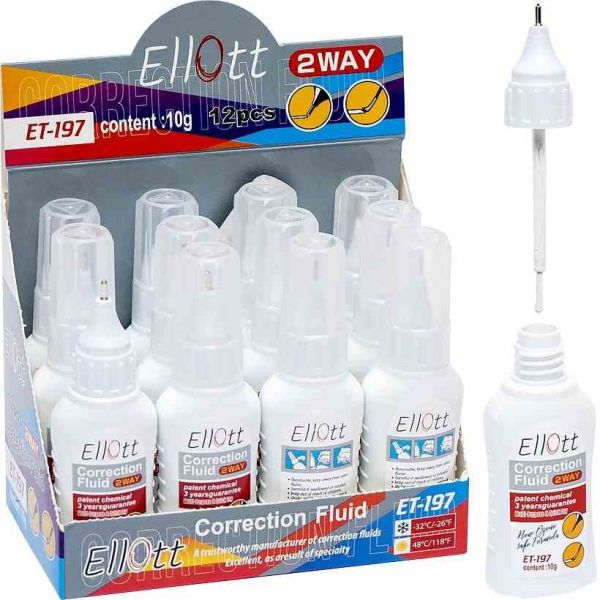Корректор ручка-пензлик ET197-12 10мл