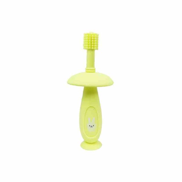 Силіконова зубна щітка Mumlove MGZ-0716(Yellow) з обмежувачем