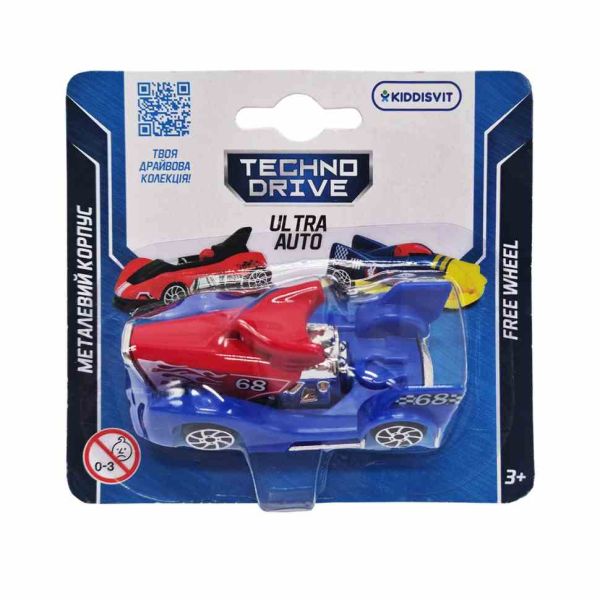 Ігрова міні-машинка Ultra Auto TechnoDrive 250321W-7 металевий корпус