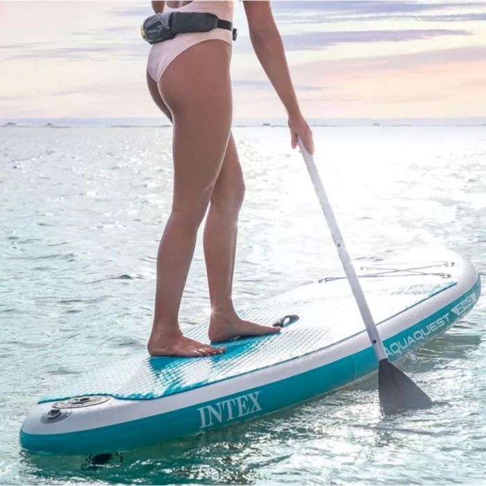 SUP-борд Aqua Quest 240 68241, 240 х 76 х 13 см, дошка, весло, ручний насос, сумка