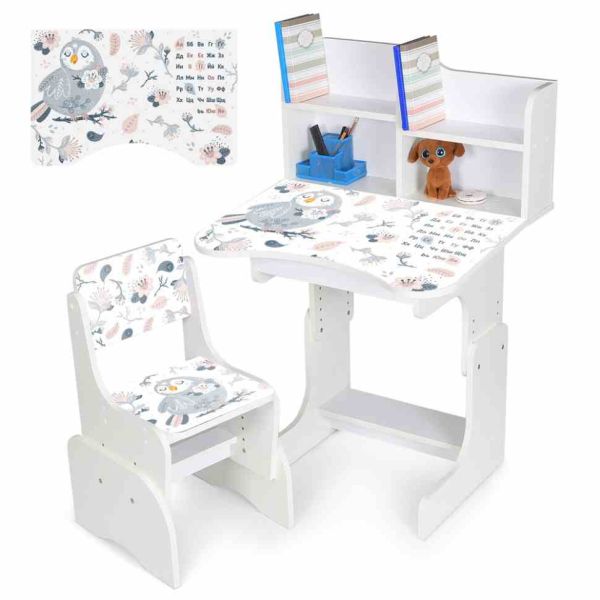 Дитяча Парта N 2071-10-1 дерево, зі стільчиком