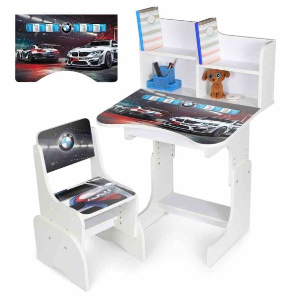 Дитяча Парта N 2071-7-1 білий, зі стільчиком