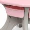 Дитячий столик з двома стільцями NEW TABLE-8 сіро-рожевий