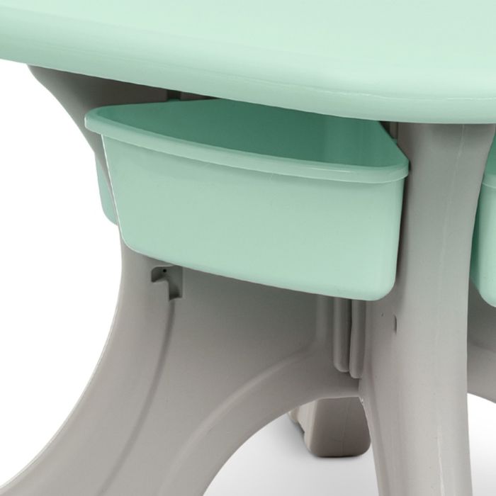 Дитячий столик з двома стільцями NEW TABLE-5 бежево-м'ятний