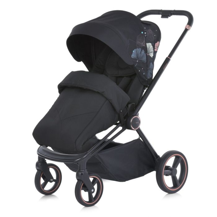 Коляска дитяча універсальна 2 в 1 PERSONA ME 1091-B Black Art