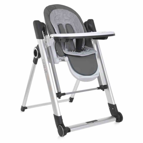 Стільчик-гойдалка для годування ME 1102 DEBUT Serious Gray
