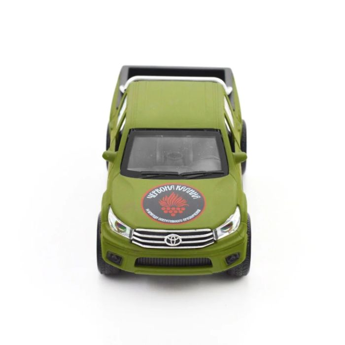 Автомодель серії «Шеврони Героїв» Toyota Hilux «Червона калина» TechnoDrive KM6119