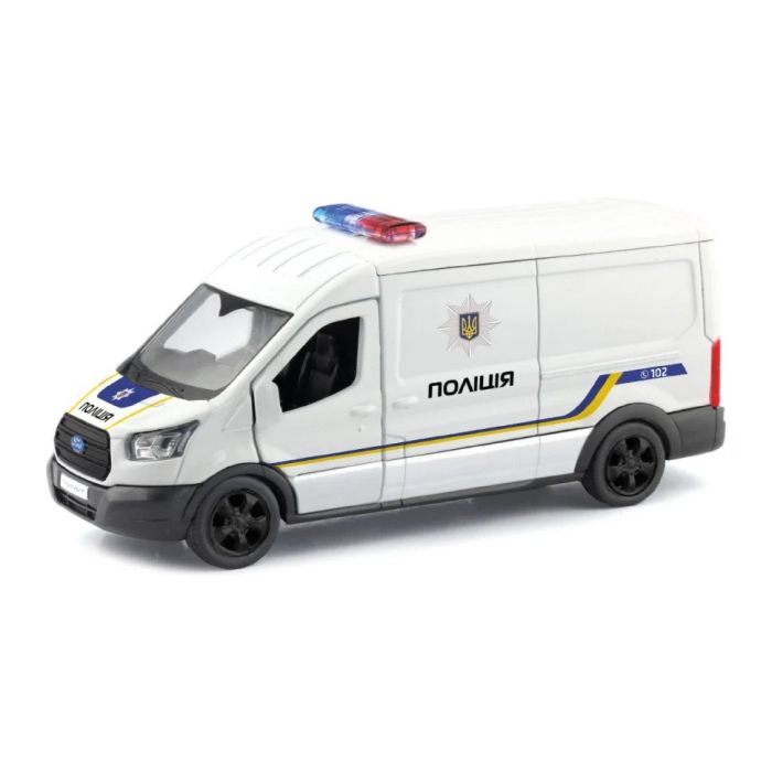 Автомодель "FORD TRANSIT VAN ПОЛІЦІЯ" TechnoDrive 250343U, 1:32