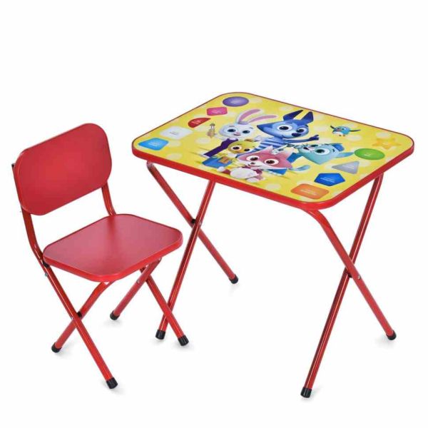 Дитячий столик складаний зі стільчиком M 5964-3 червоний