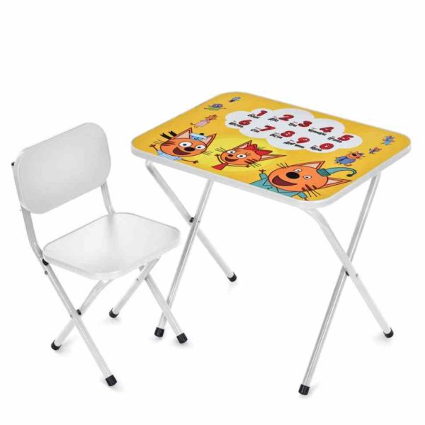Дитячий столик складаний зі стільчиком M 5965-1 металік