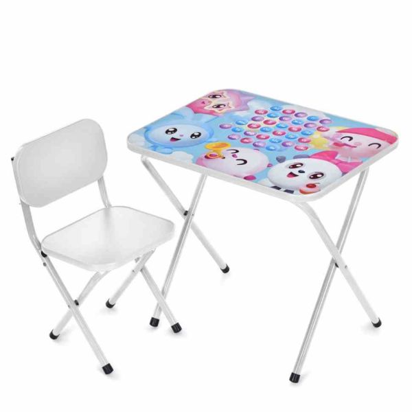 Дитячий столик складаний зі стільчиком M 5971-1 металік