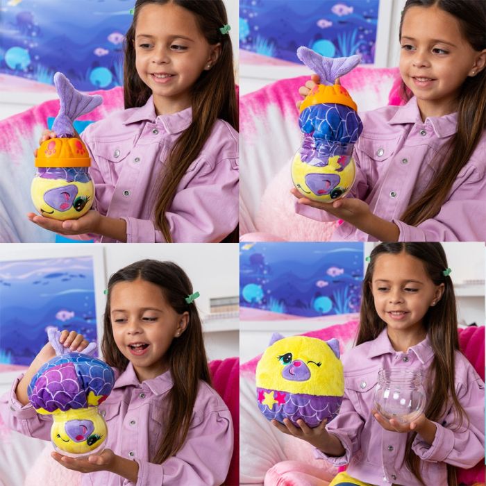 Дитяча м’яка іграшка "Кошеня в акваріумі" Misfittens 03945(W2) в ассортименті 