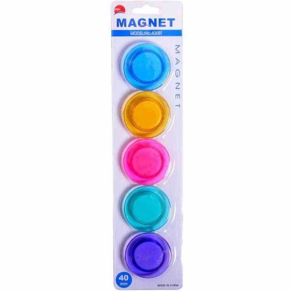 Магніт для дошки «Кольоровий» T-4005, 5 штук D4см