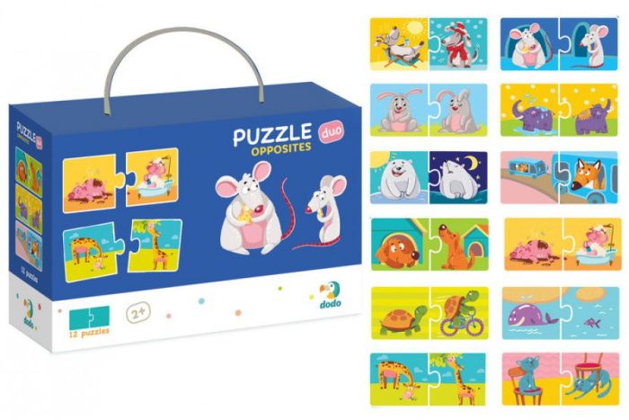 Дитячі пазли Протилежності DoDo 300151, 24 елемента