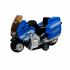 Мотоцикл дитячий "Police" AP7442 масштаб 1:64 з безпечних матеріалів Синій