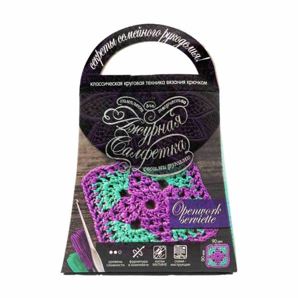 Комплект для творчості своїми руками "Ажурна серветка" SL-01-01