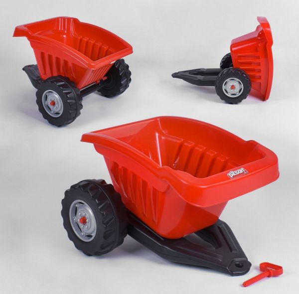 Причіп для педального трактора Pilsan (07-317) Червоний