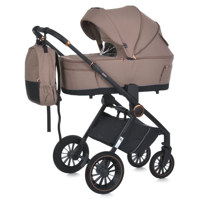 Дитяча Коляска універсальна EL CAMINO ERA 2в1 (ME 1100-1 Taupe Beige) дощовик, москітна сітка, сумка