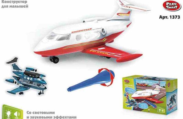 Літак-конструктор Play Smart (1373) світлові і звукові ефекти
