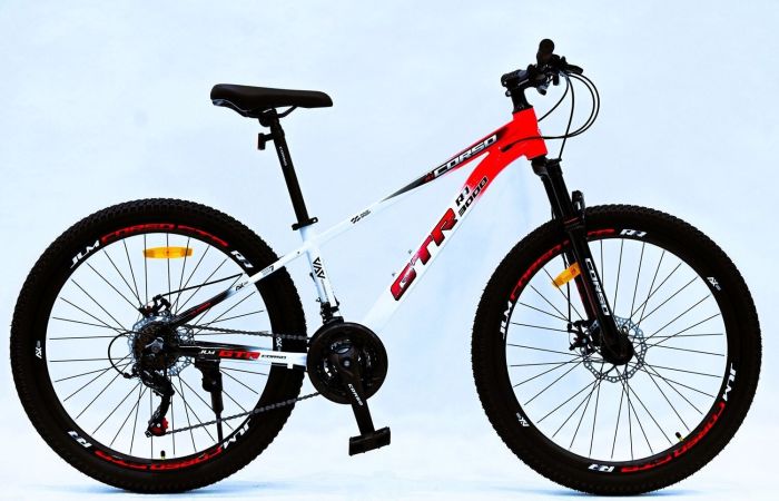 Велосипед Спортивний Corso «GTR-3000» 26 дюймів (GT-68095) рама алюмінієва 13``, обладнання Shimano 21 швидкість