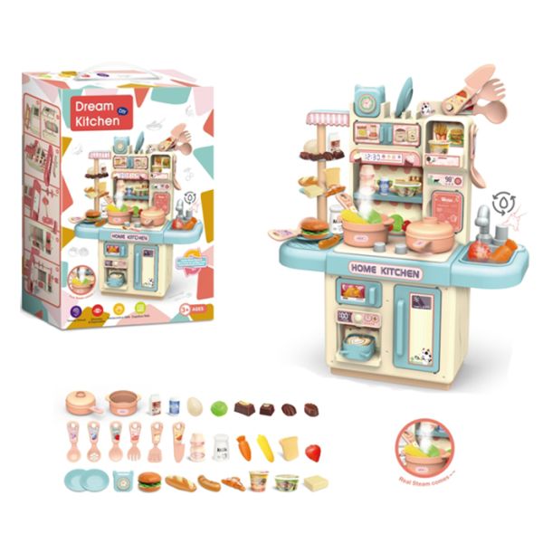 Дитяча Кухня (36T-5) плита, мийка вода (механіч), що ллється, світло, пара, посуд, продукти