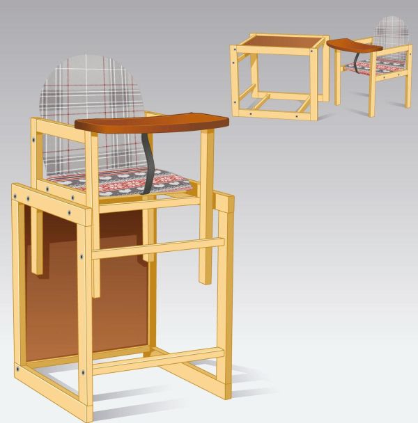 Стільчик для годування Мася Абстракція (101087)