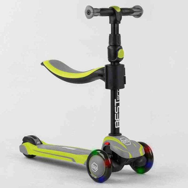 Самокат триколісний Best Scooter (JS-20815)колеса PU зі світлом