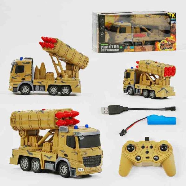 Машина на радіокеруванні TK - 291-12 "TK Group", військова техніка, звук, стріляння, акум.3,7 V, пульт 2,4 GHz