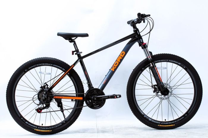 Велоcипед Спортивний Corso «Kord» 27.5 дюймів (KD-27872) рама алюмінієва 17’’, обладнання Shimano 21 швидкість, зібран на 75%