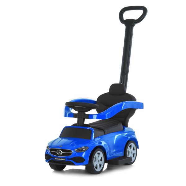 Дитяча Каталка-толокар (668L-4) звук, підставка для ніг, шкіра