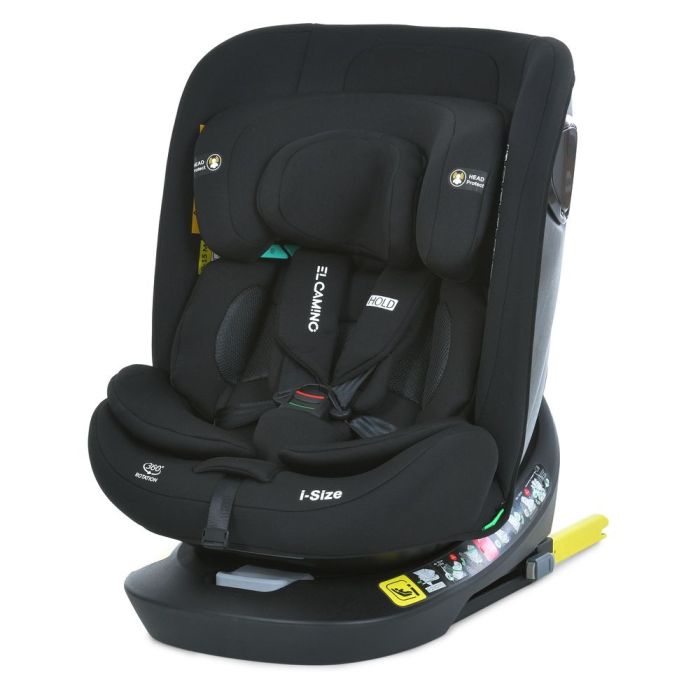 Дитяче автокрісло EL CAMINO i-HOLD (ME 1188 Black) Група 0+I, II, III, Top Tether, isofix, поворот 360