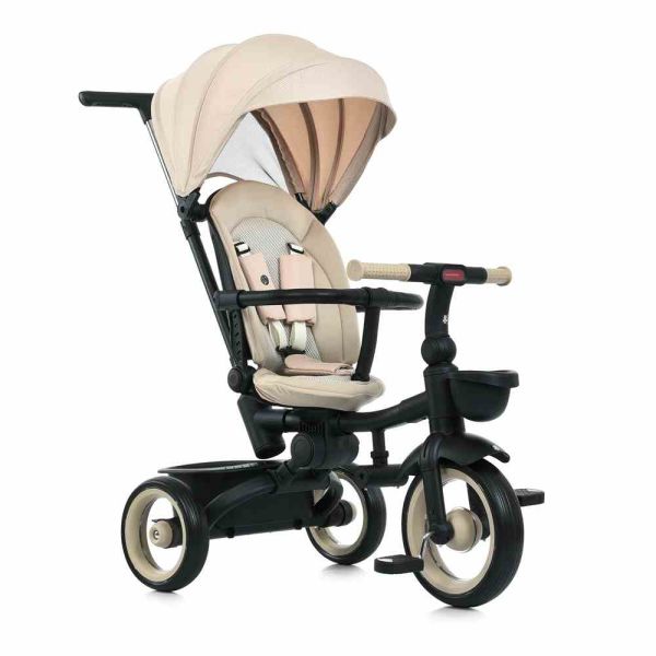 Дитячий триколісний Велосипед TURBOTRIKE (MT 1038 Beige) поворотне сидіння, складаний