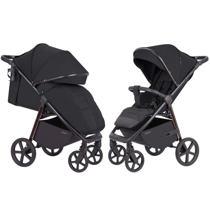 Дитяча коляска прогулянкова CARRELLO Bravo (CRL-5515 Jet Black 2024 NF) складна