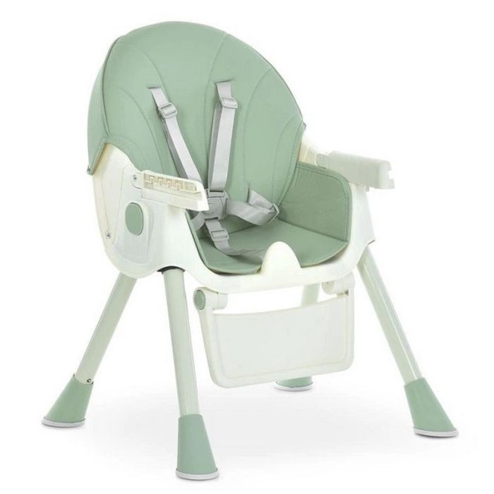 Стільчик для годування M 6302 Olive складний, 5-ти точкові ремені