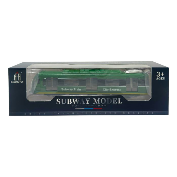 Дитячий ігровий потяг 731-27K(Green) зелений, світиться, 23х4х5 см