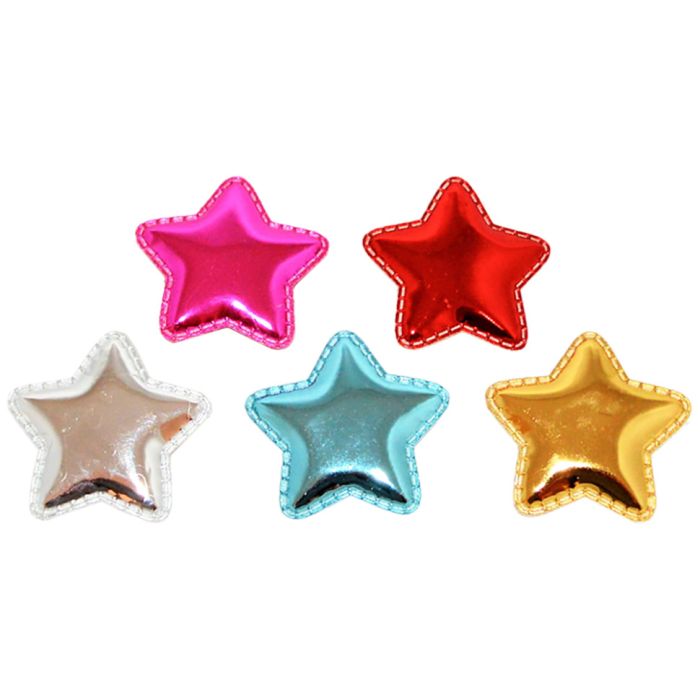 Дитячий затискач для волосся "Глянцеві зірочки" 0102-111, 10 шт