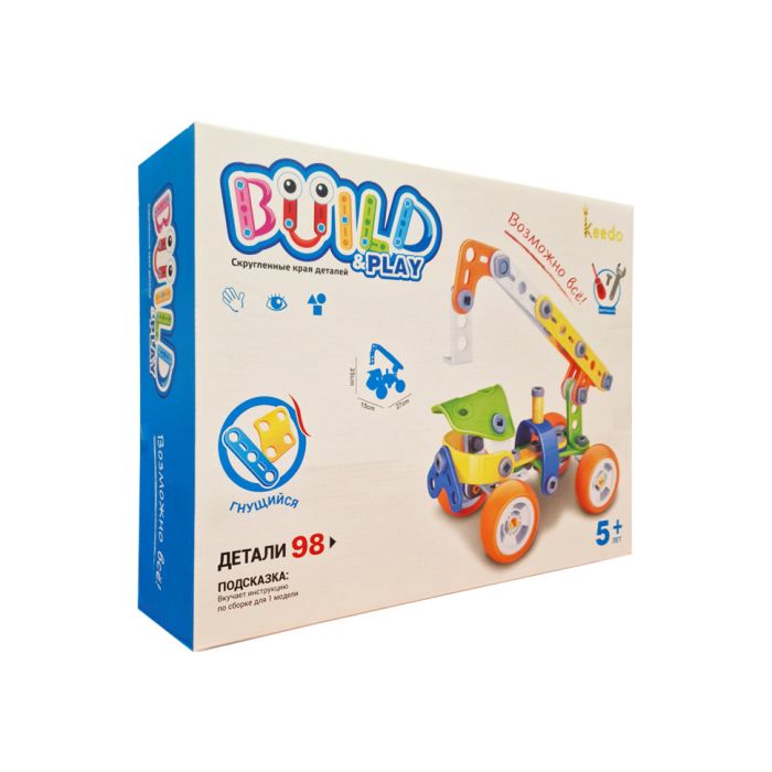 Конструктор Build&Play "Автокран" HANYE J-7702, 98 елементів