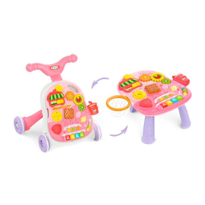 Каталка-ходунки "Веселий бізіборд" HB 0040B з баскетбольним кільцем