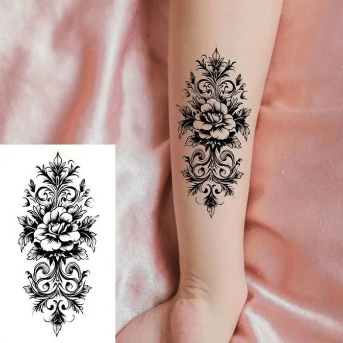 Набір дитячих тимчасових татуювань "Чорні міні №5" black-tattoo-mini-set-5-T