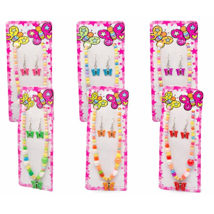 Дитячий набір аксесуарів "Метелик" 0105-029-2 упаковка 12 шт