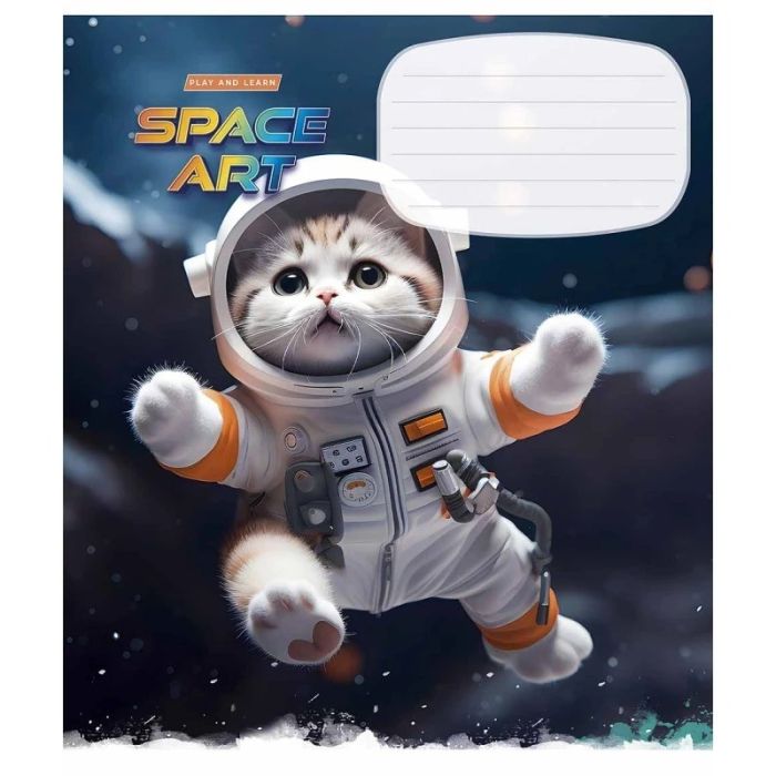 Зошит учнівський "Space Art" 012-3406K-2 в клітинку, 12 аркушів