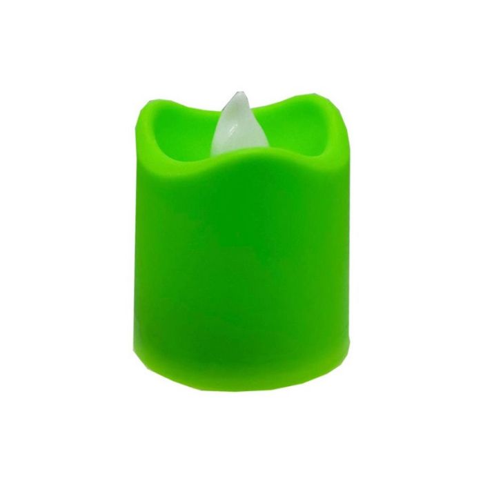 Декоративна свічка LED з полум'ям 12-67C(Green) 4 см, зелений