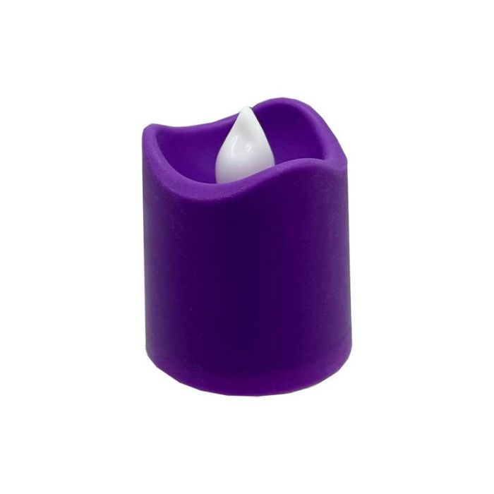 Декоративна свічка LED з полум'ям 12-67C(Violet) 4 см, фіолетовий