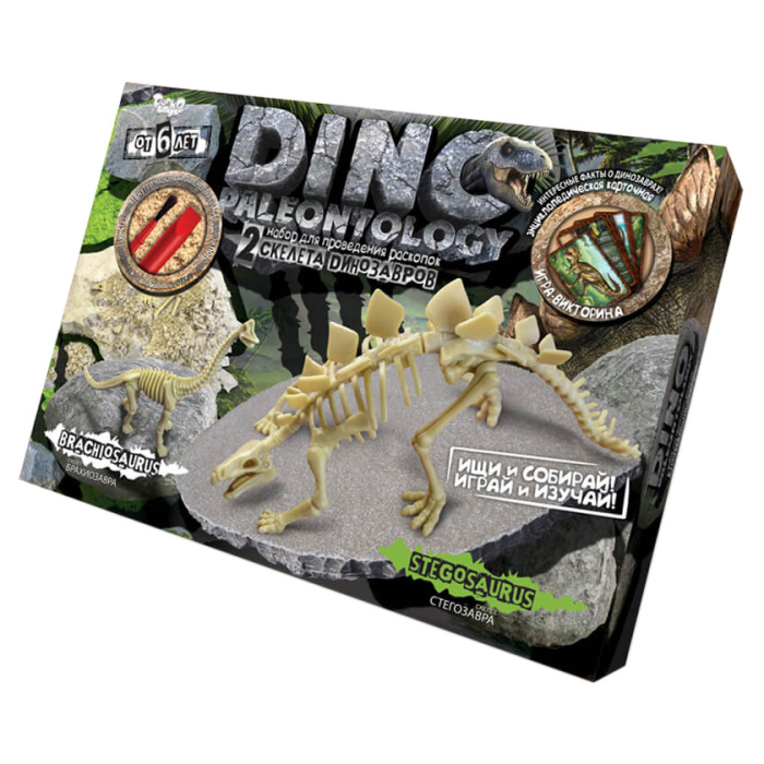 Ігровий набір для проведення розкопок DINO PALEONTOLOGY 6377 в коробці  Стегозавр